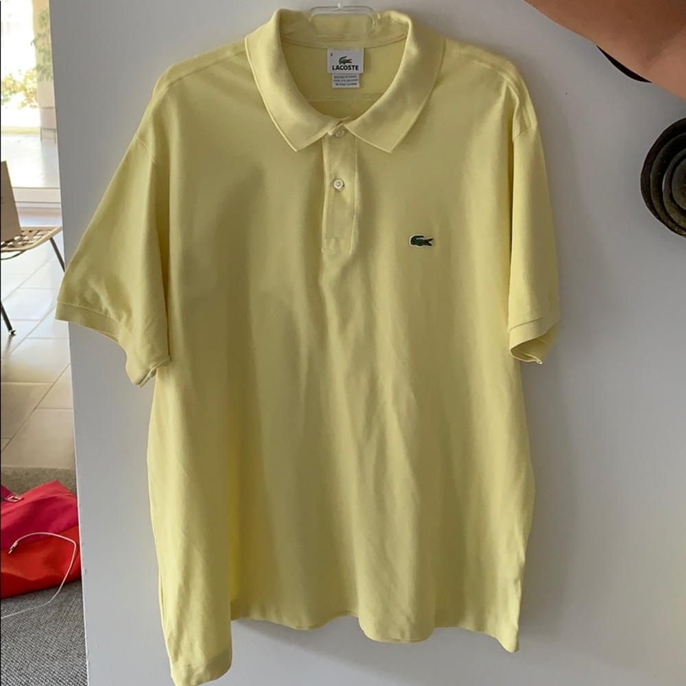 Lacoste Yellow Polo Shirt Size 8
